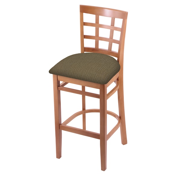 25" Counter Stool, Medium Finish, Graph Cork Seat